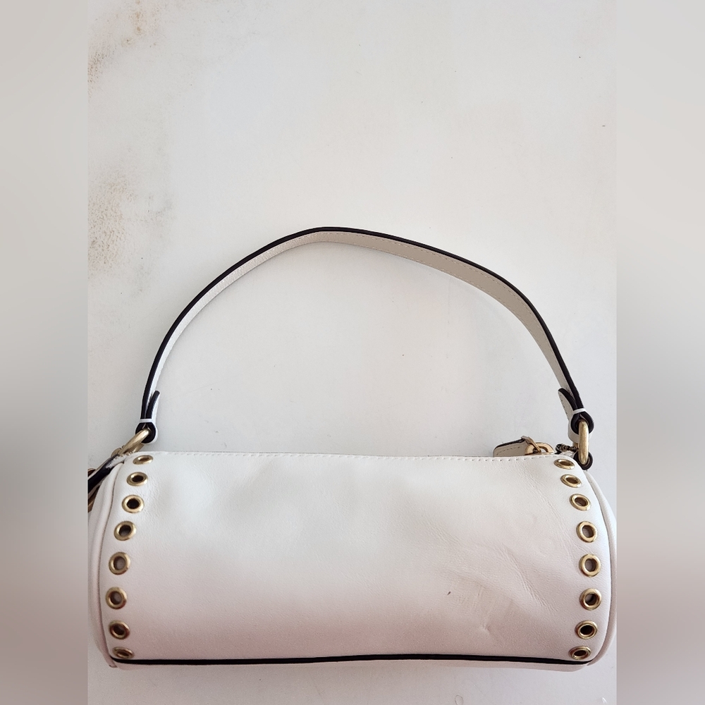 Coach Nolita Mini Barrel Bag In Chalk White - Picture 8 of 16